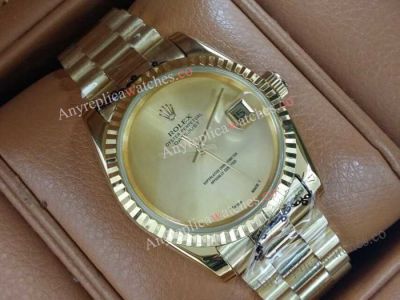 Replica Vintage Rolex Datejust Yellow Gold Watch 36mm